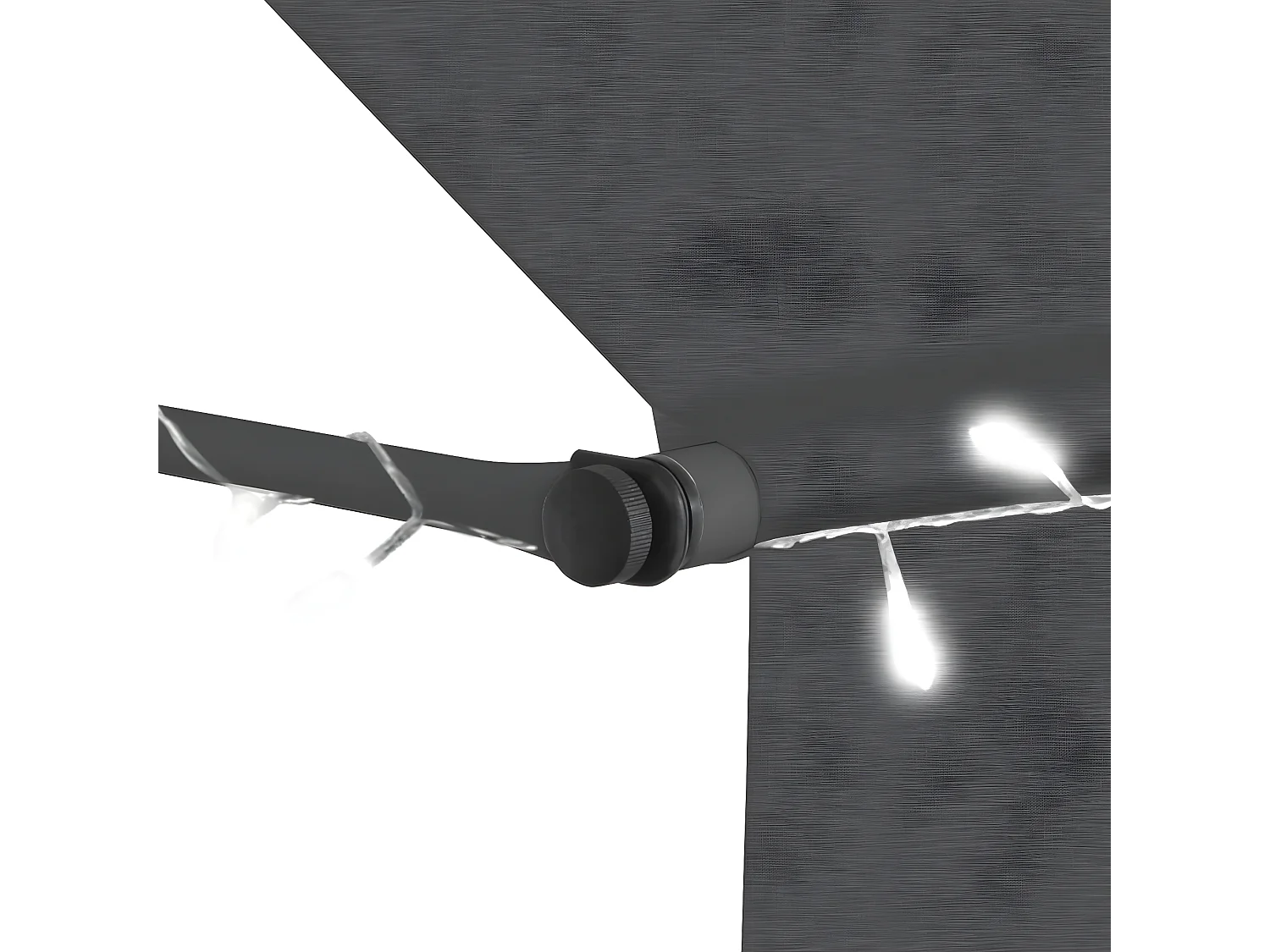 Toldo retrátil com LED 400 Antracite