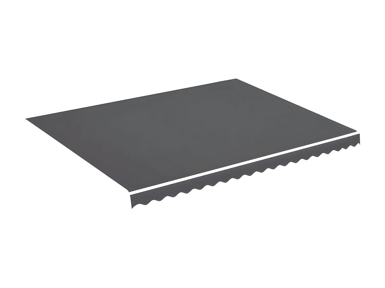 Tecido de substituição para toldo Antracite 4,5x3,5