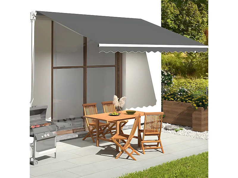 Tecido de substituição para toldo Antracite 4,5x3,5