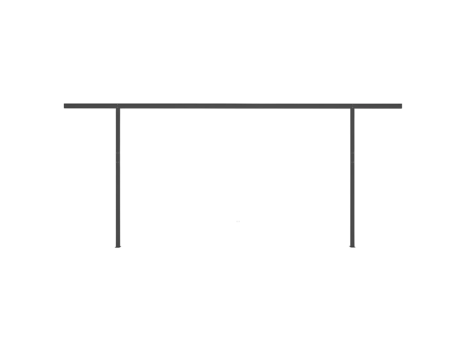 Auvent automatique rétractable avec poteaux 6x3 Bleu et blanc