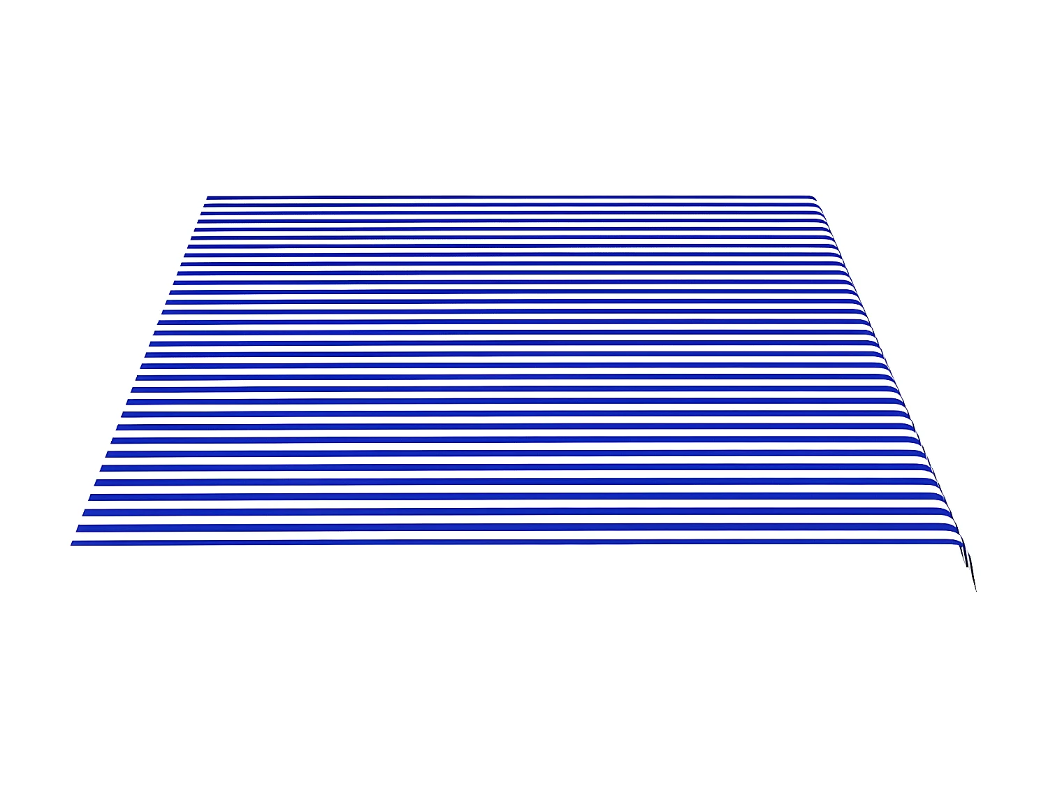 Tissu de remplacement pour auvent Bleu et blanc 5x3,5
