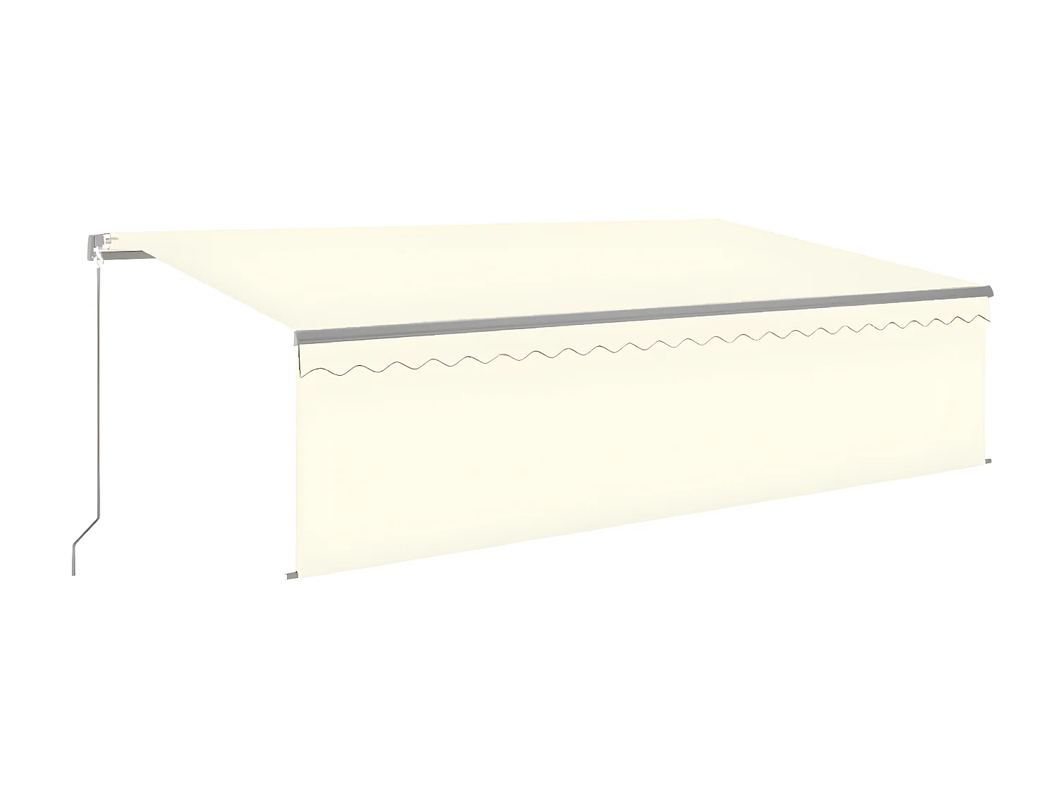 Jährliche einziehbare Markise mit Rollo 5x3 Creme