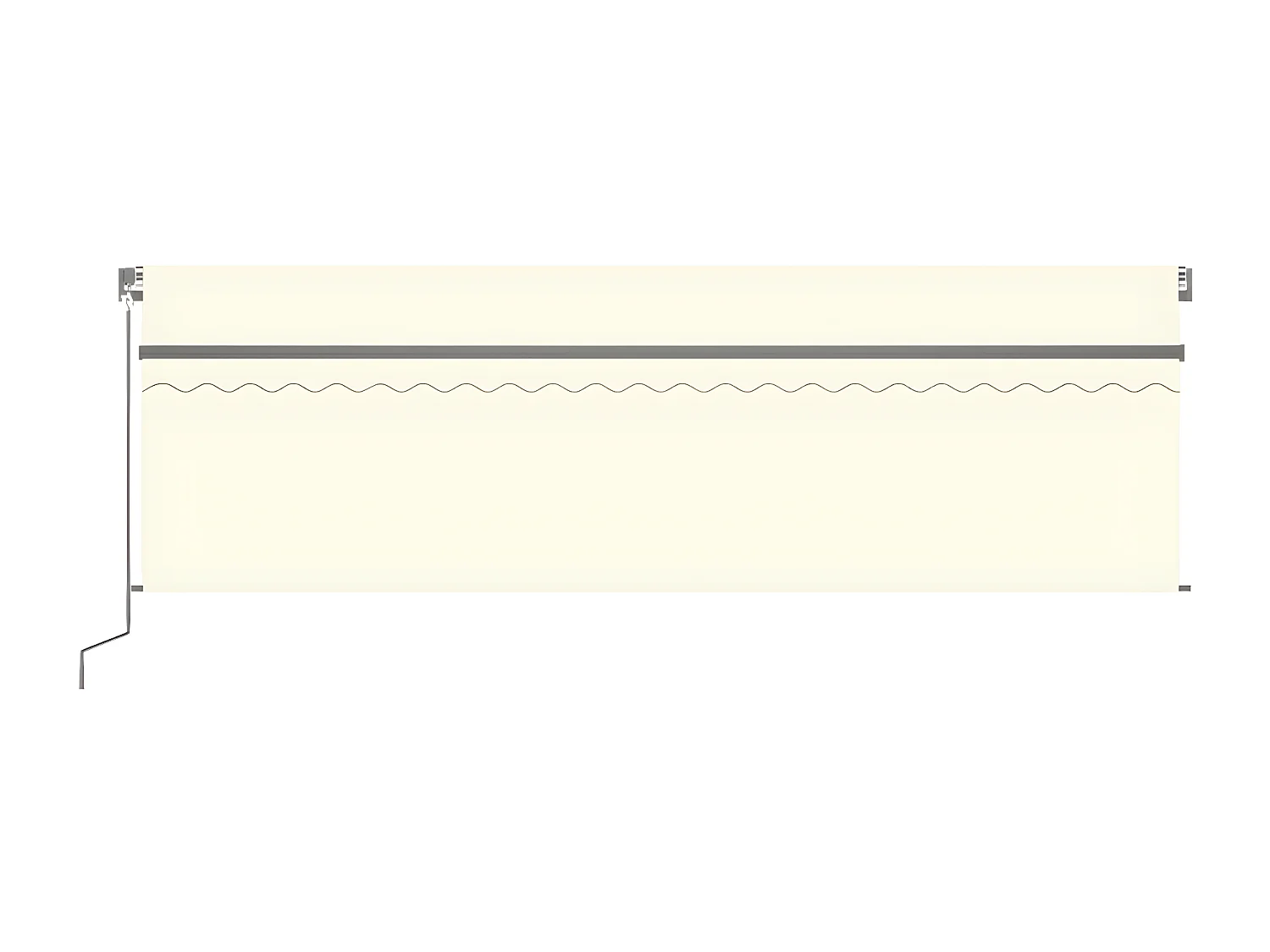 Jährliche einziehbare Markise mit Rollo 5x3 Creme