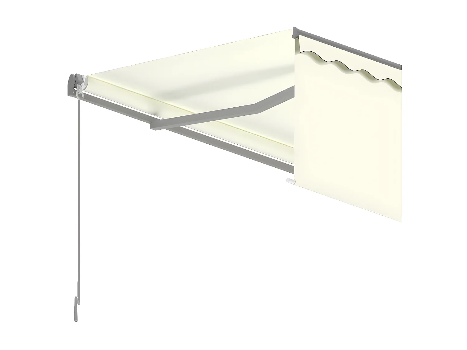 Jährliche einziehbare Markise mit Rollo 5x3 Creme