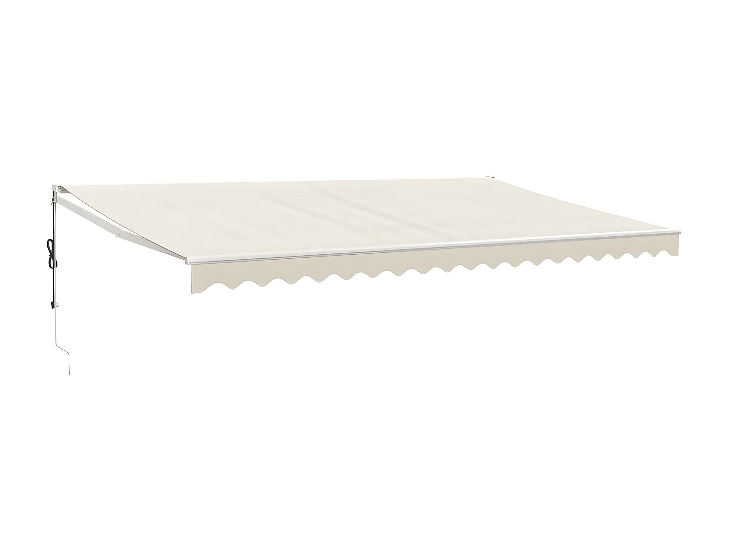 Toldo retrátil automático creme 5x3