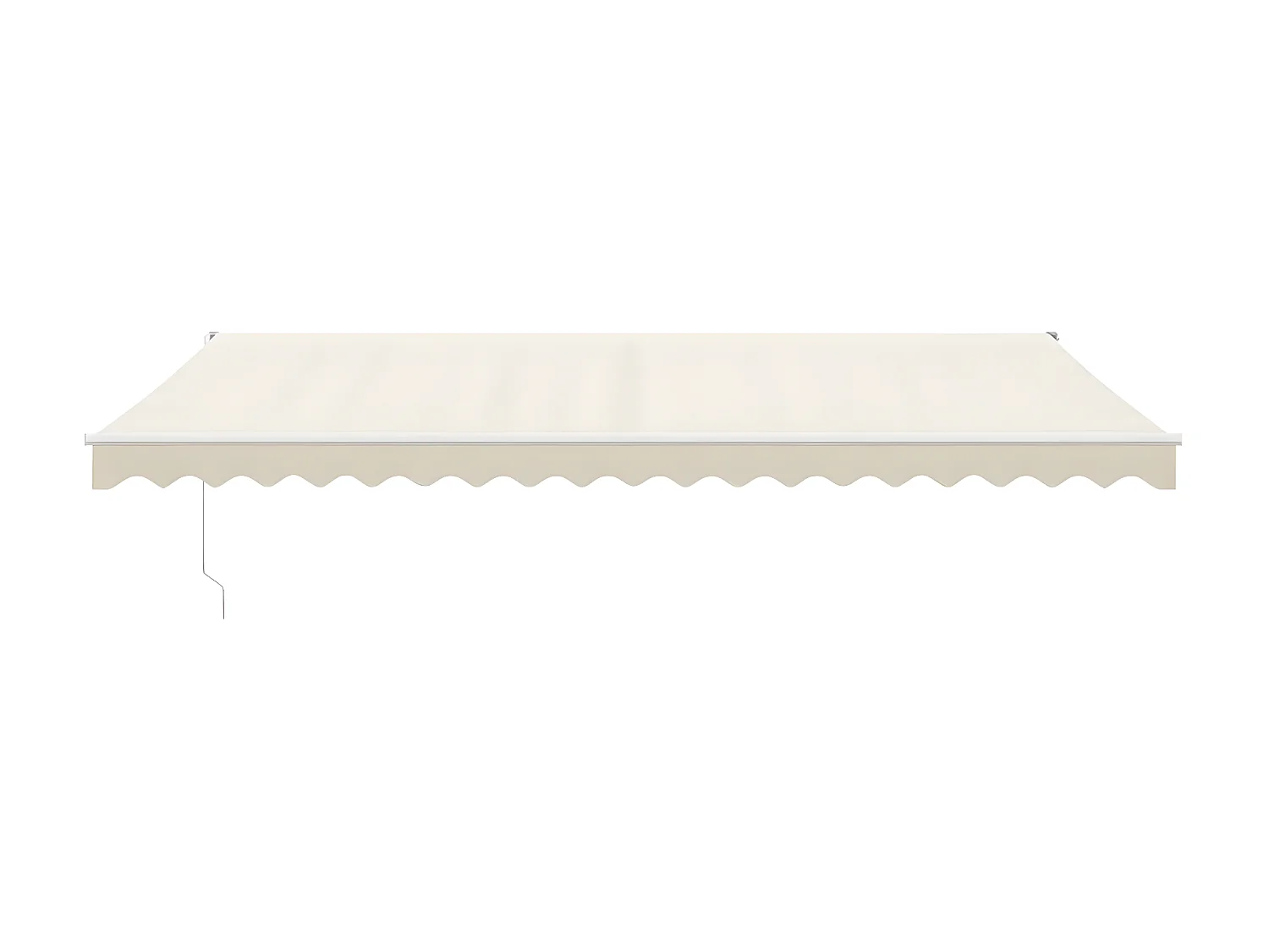 Toldo retrátil automático creme 5x3