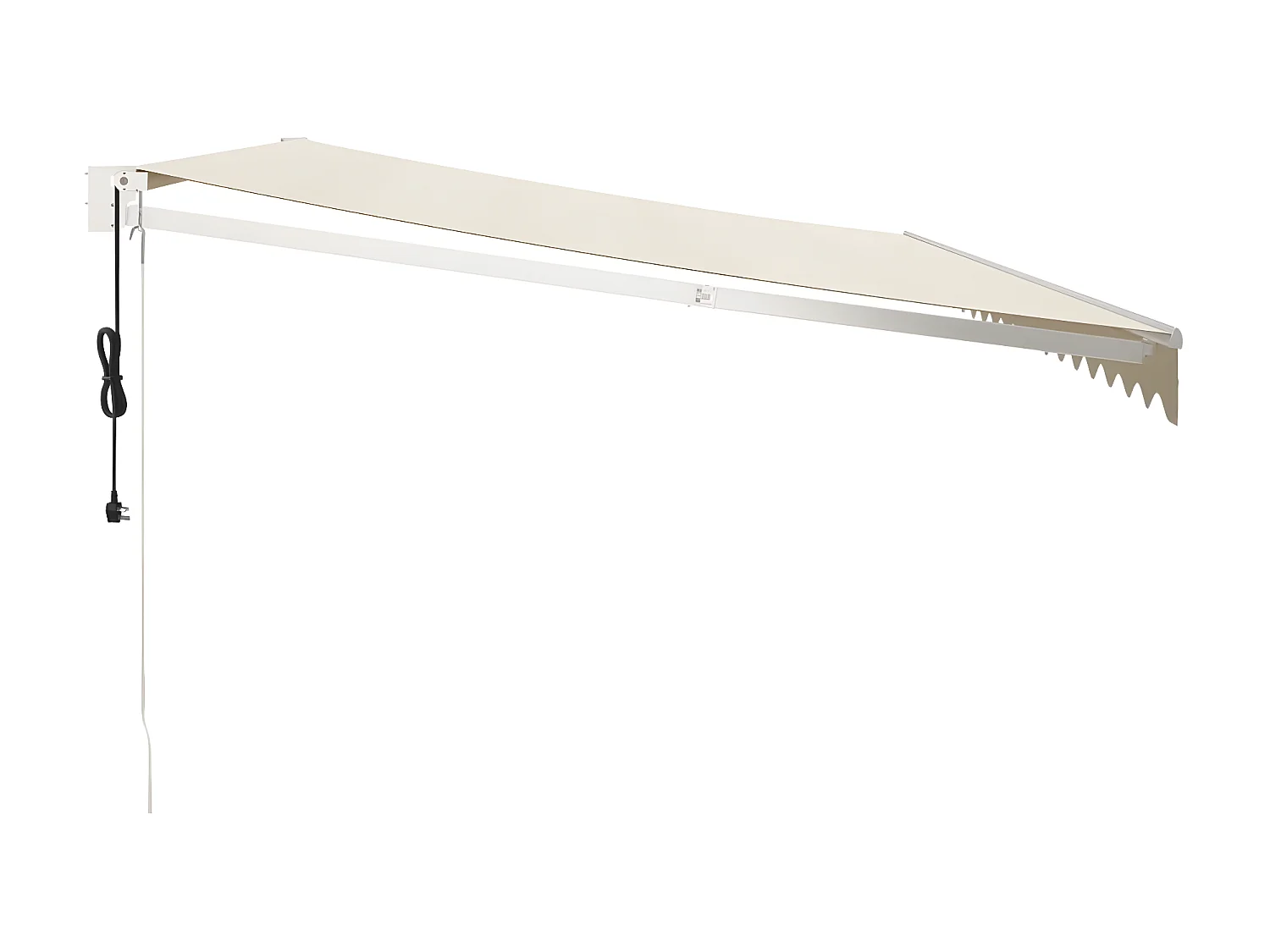 Toldo retrátil automático creme 5x3