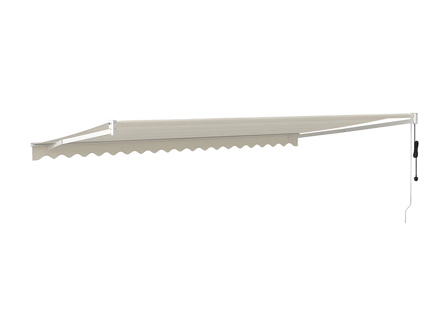 Toldo retrátil automático creme 5x3