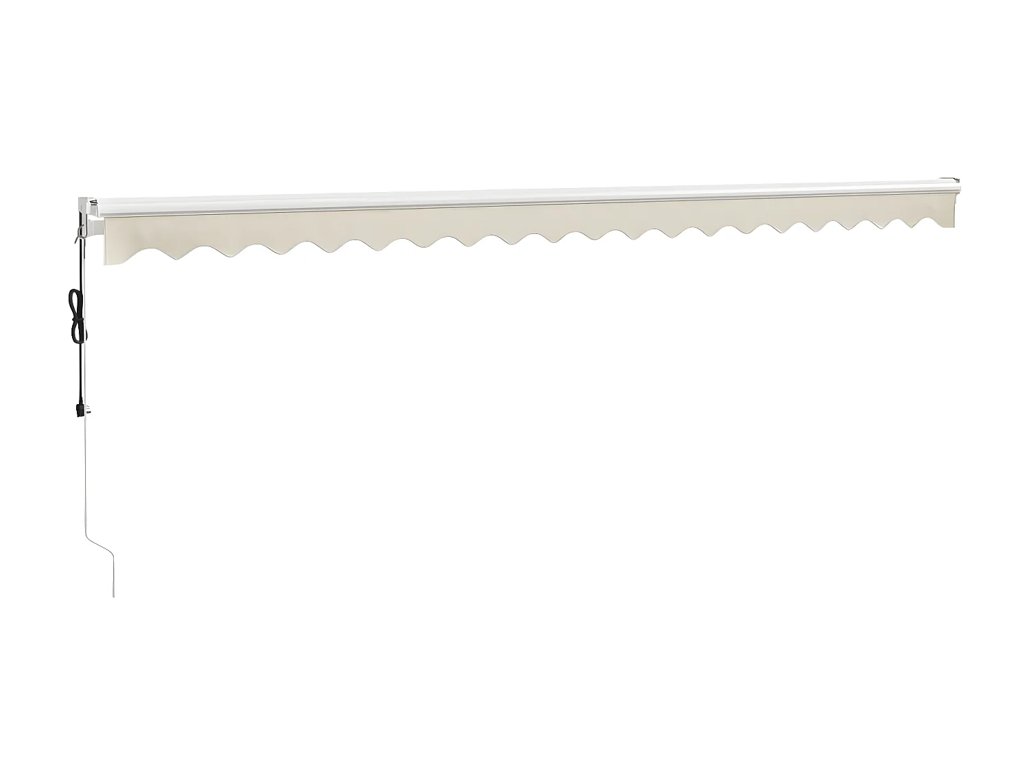 Toldo retrátil automático creme 5x3