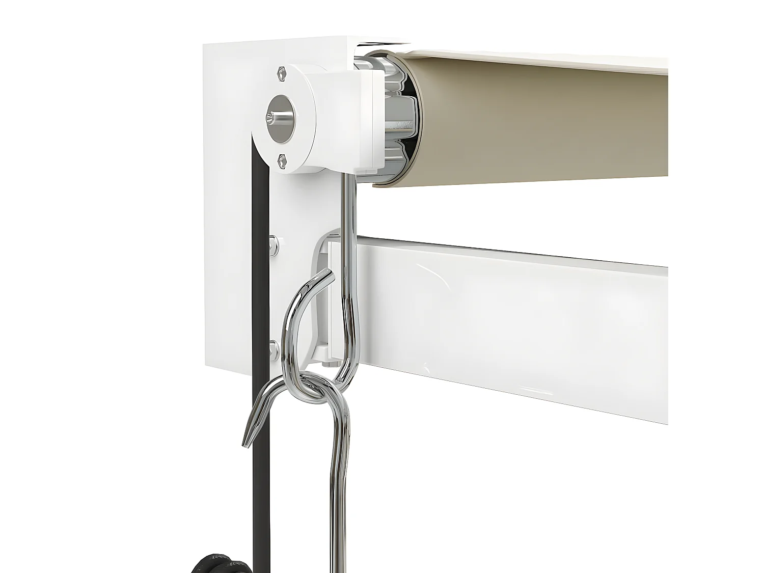 Toldo retrátil automático creme 5x3