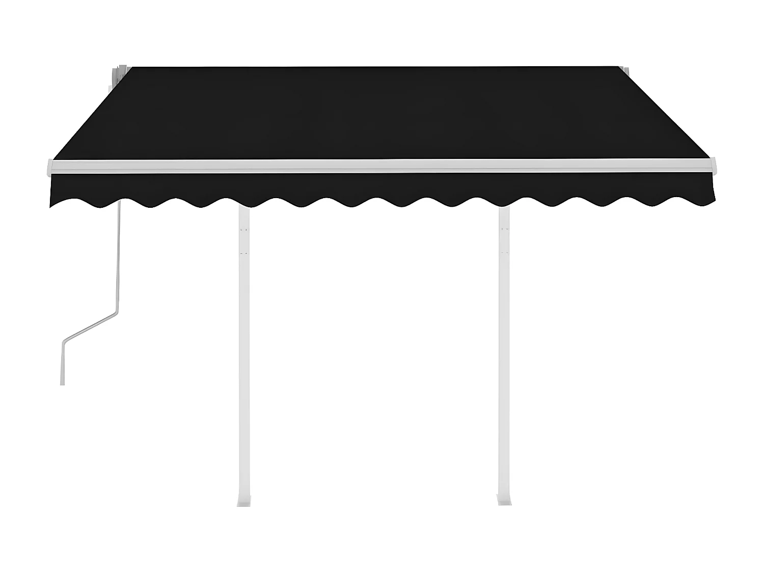 Tenda retrattile con montanti 3x2,5 Antracite