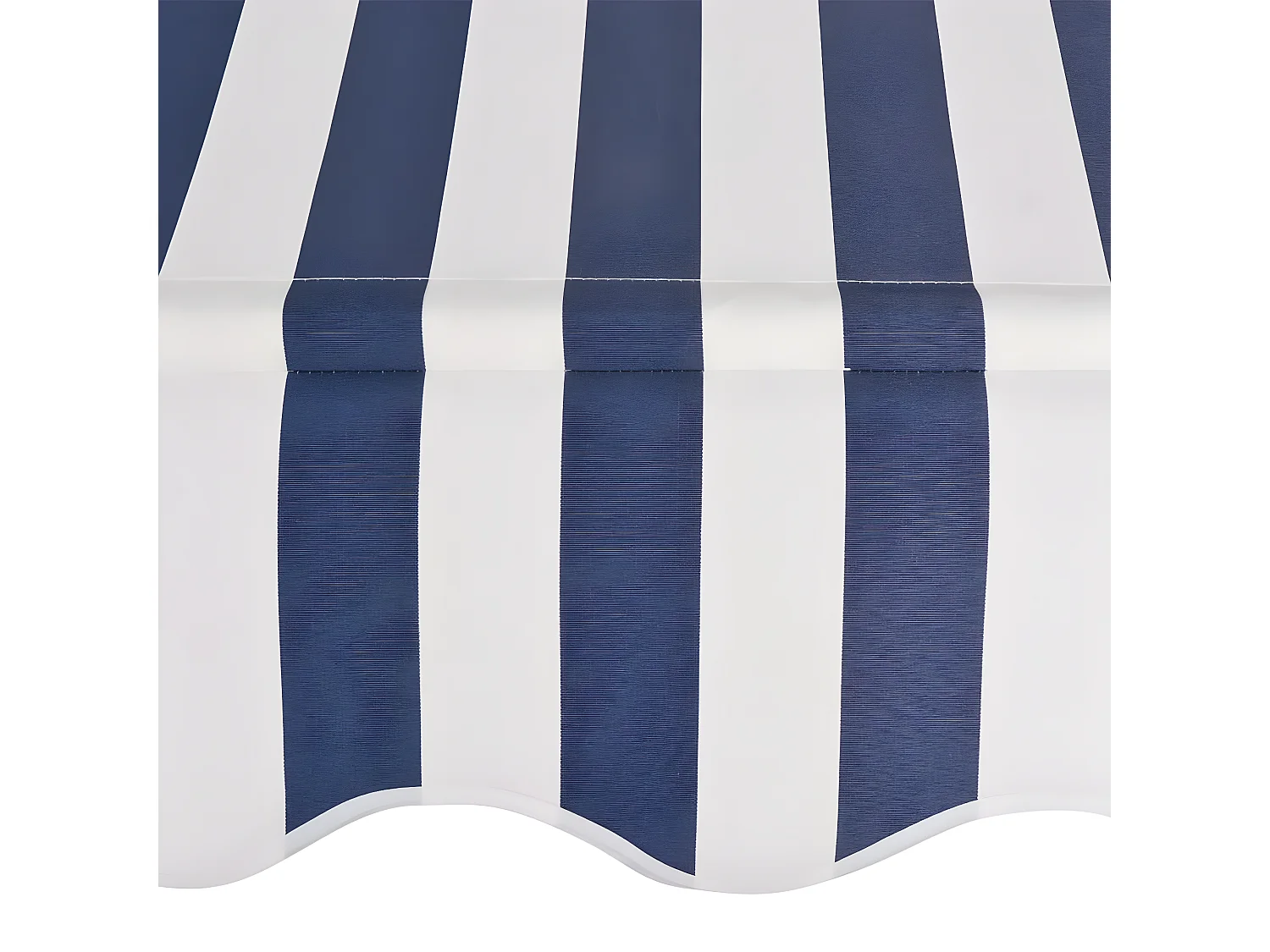 Auvent rétractableanuel 400 Rayures bleues et blanches
