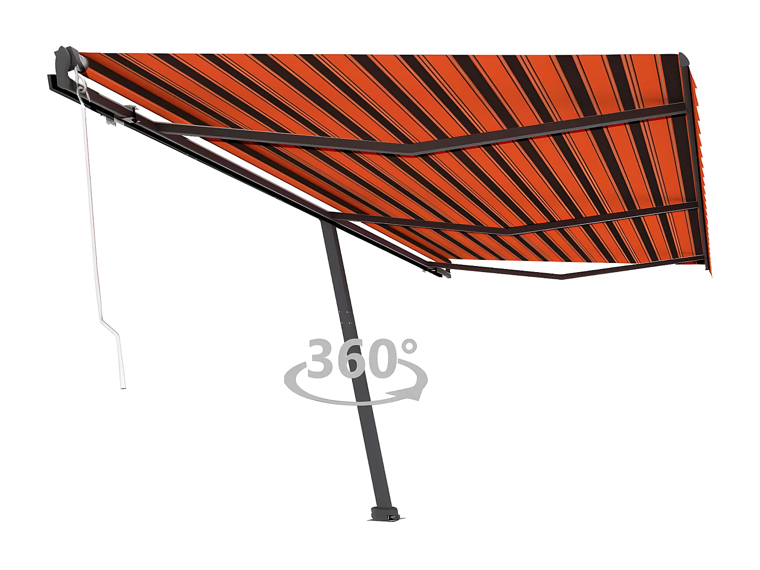 Toldo automático de pie 600x300 Naranja/marrón