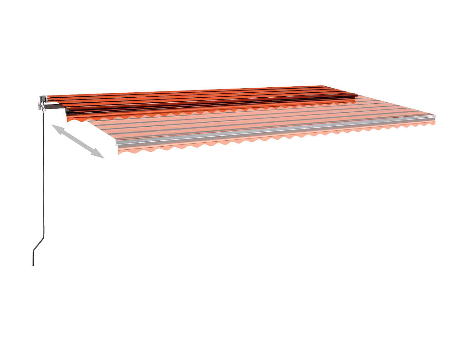 Toldo automático de pie 600x300 Naranja/marrón