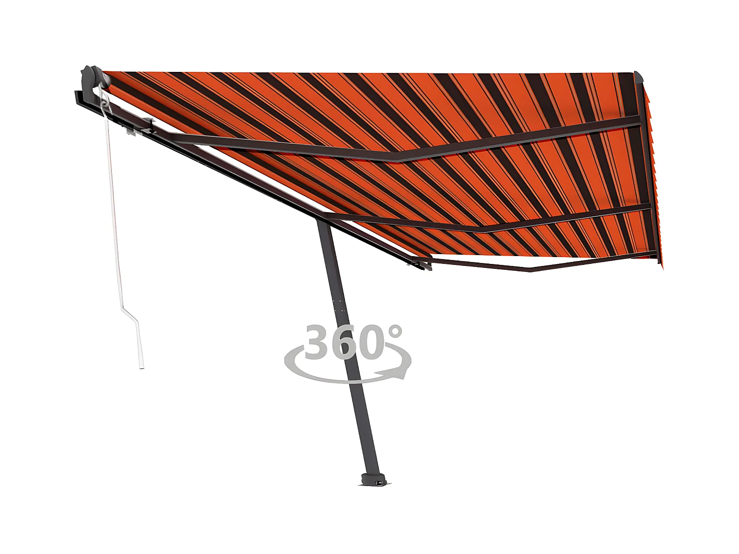 Auvent automatique sur pied 600x300 Orange/marron