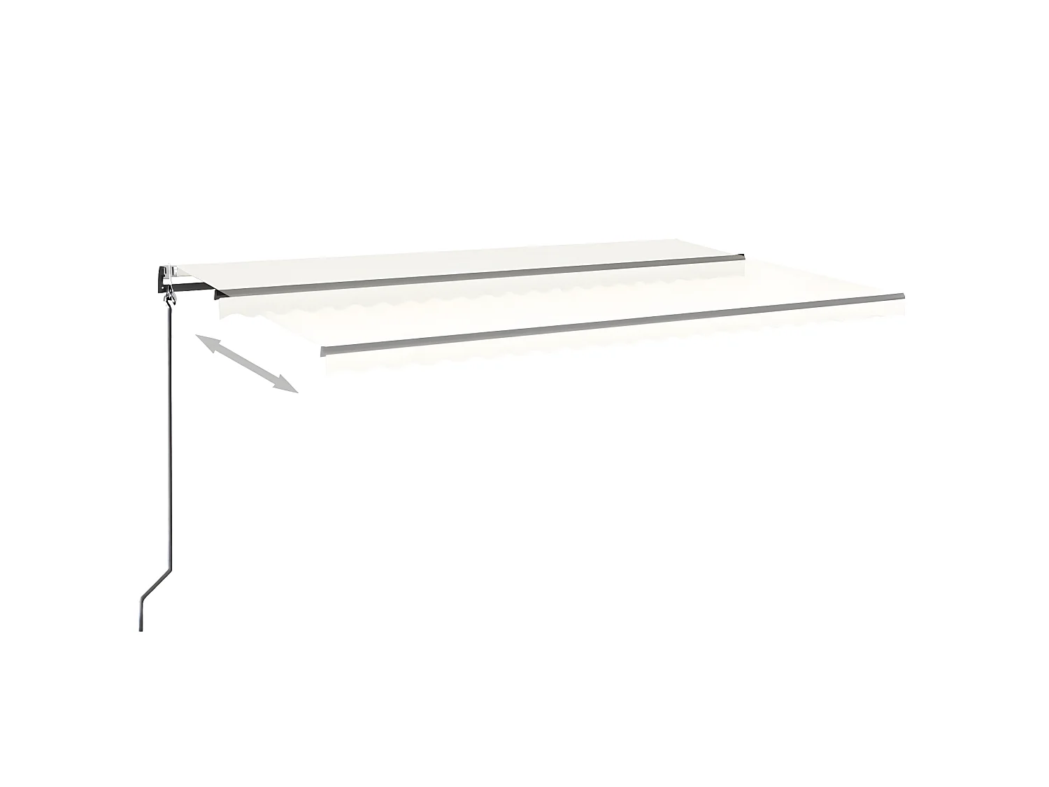 Auvent rétractable automatique 500x350 Crème