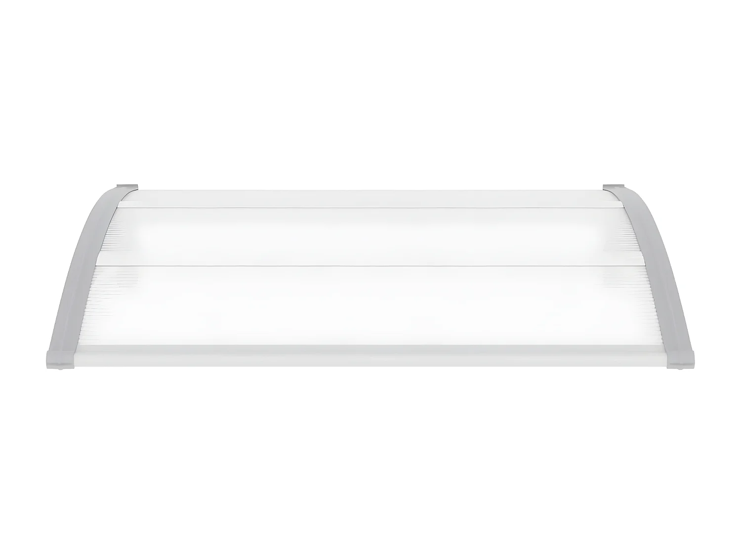 Auvent de porte Gris et transparent 120x80 PC