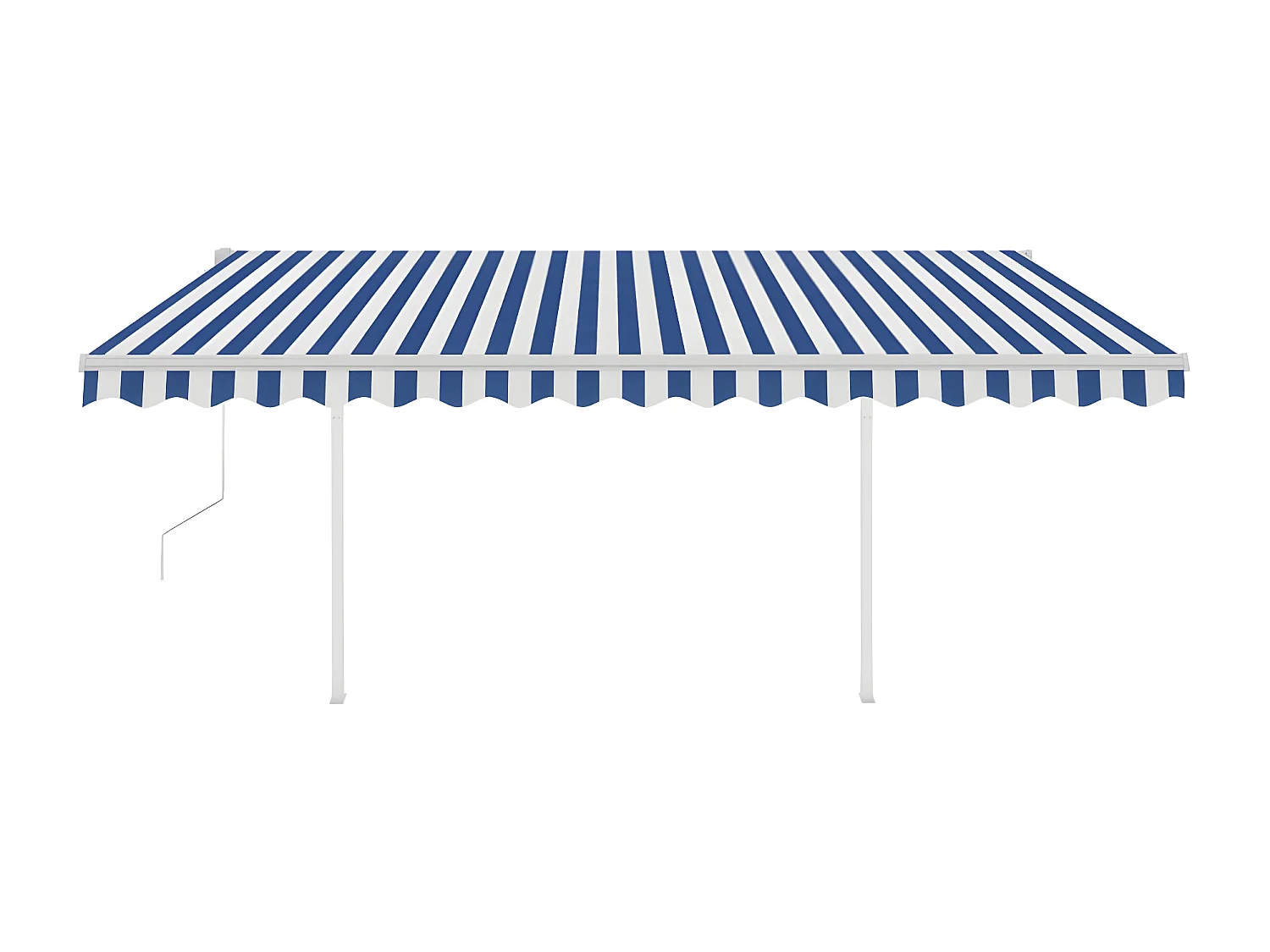 Automatischer Markisen-Windsensor und LED 4,5x3 Blau und Weiß