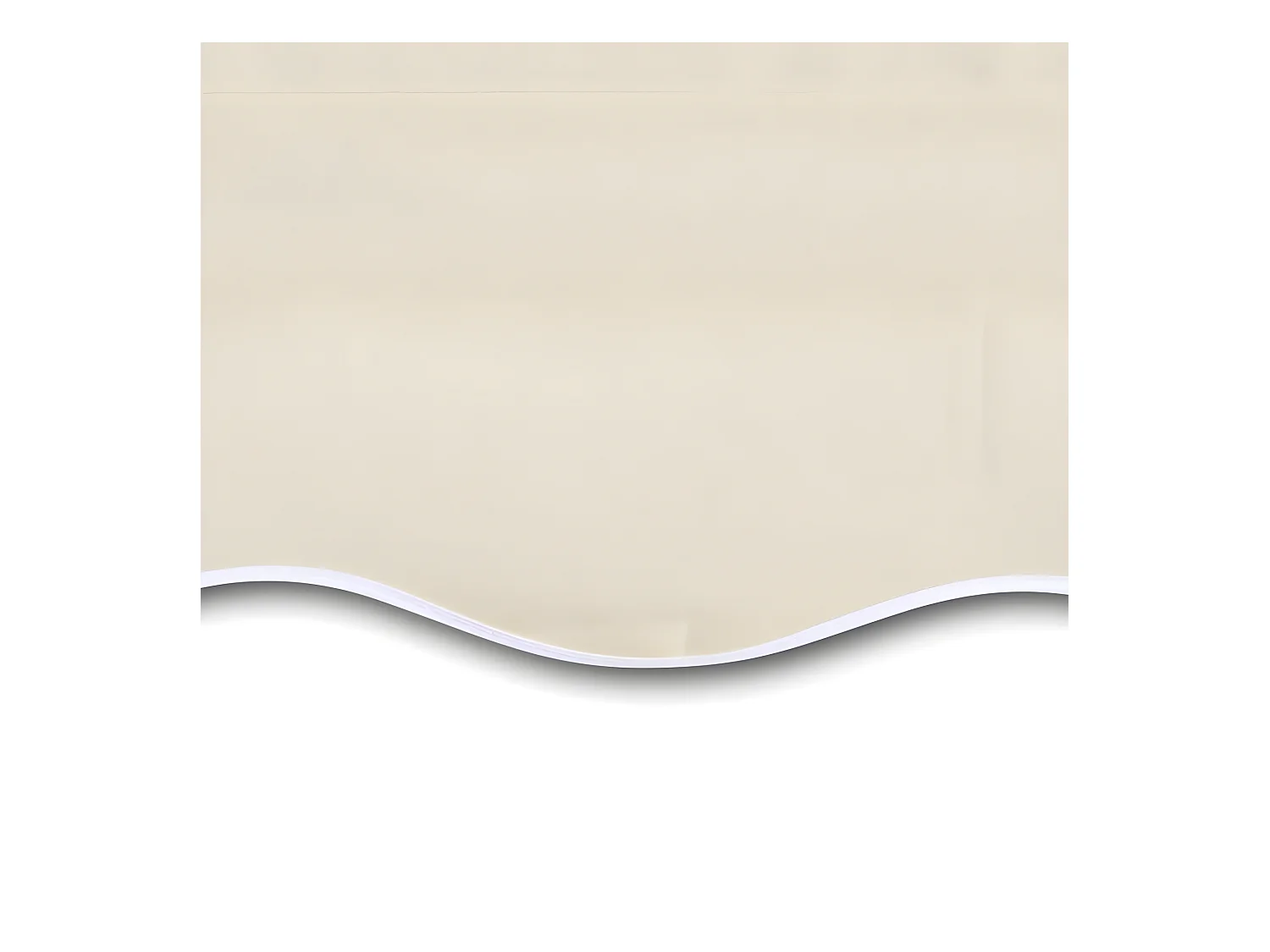 Techo tipo toldo de lona color crema 6x3 (marco no incluido)