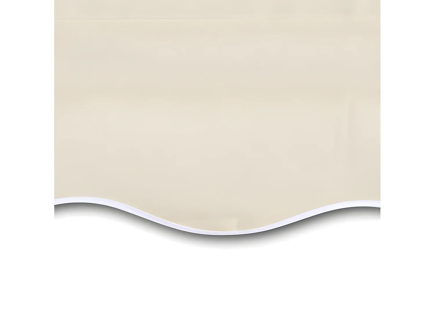 Toit d'auvent Toile Crème 6x3 (Cadre non inclus)