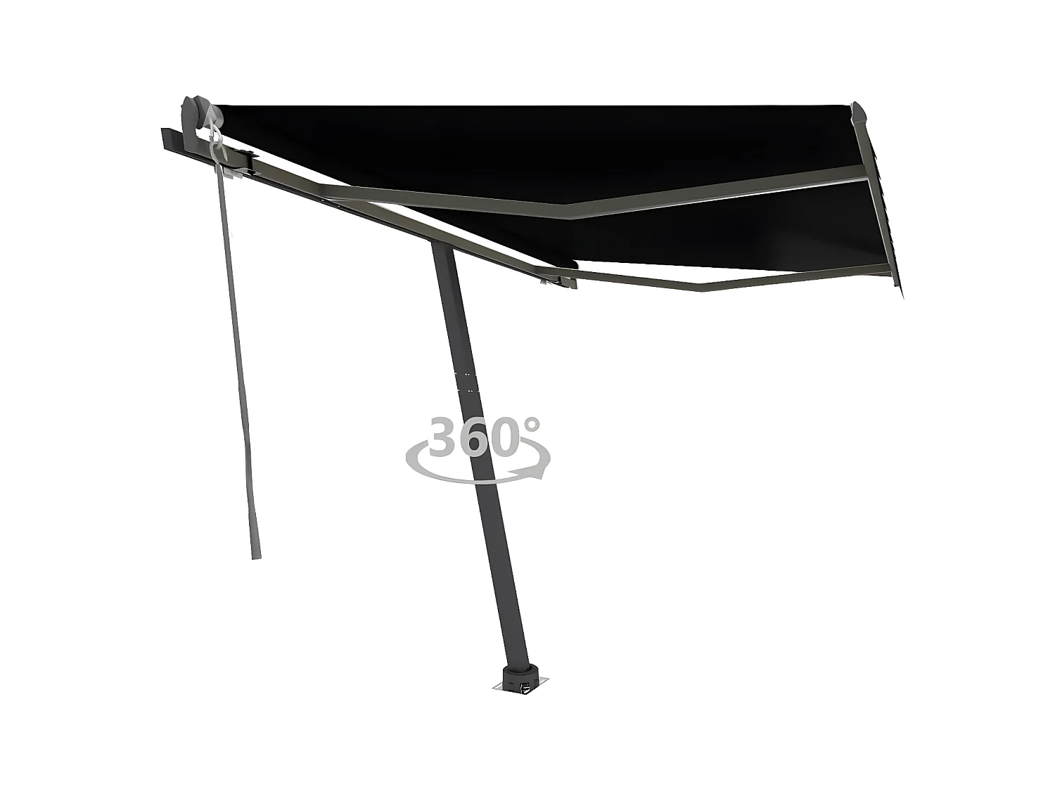 Auvent automatique sur pied 300x250 Anthracite