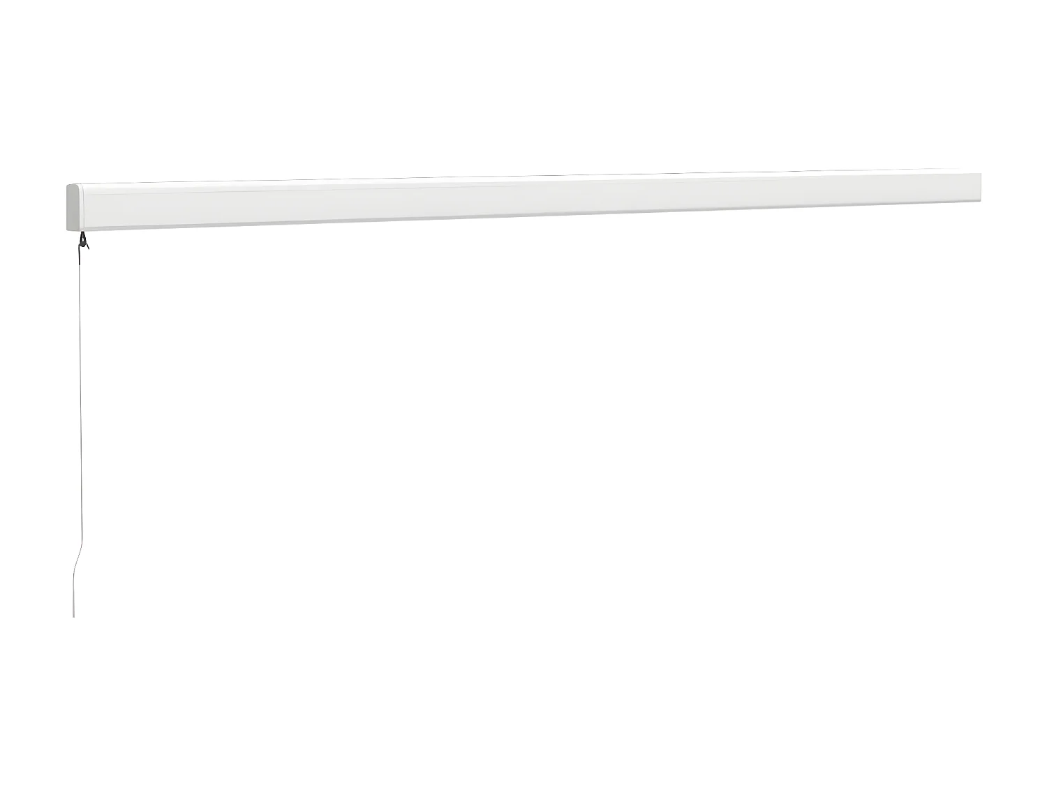 Auvent rétractable bleu et blanc 5x3 tissu et aluminium