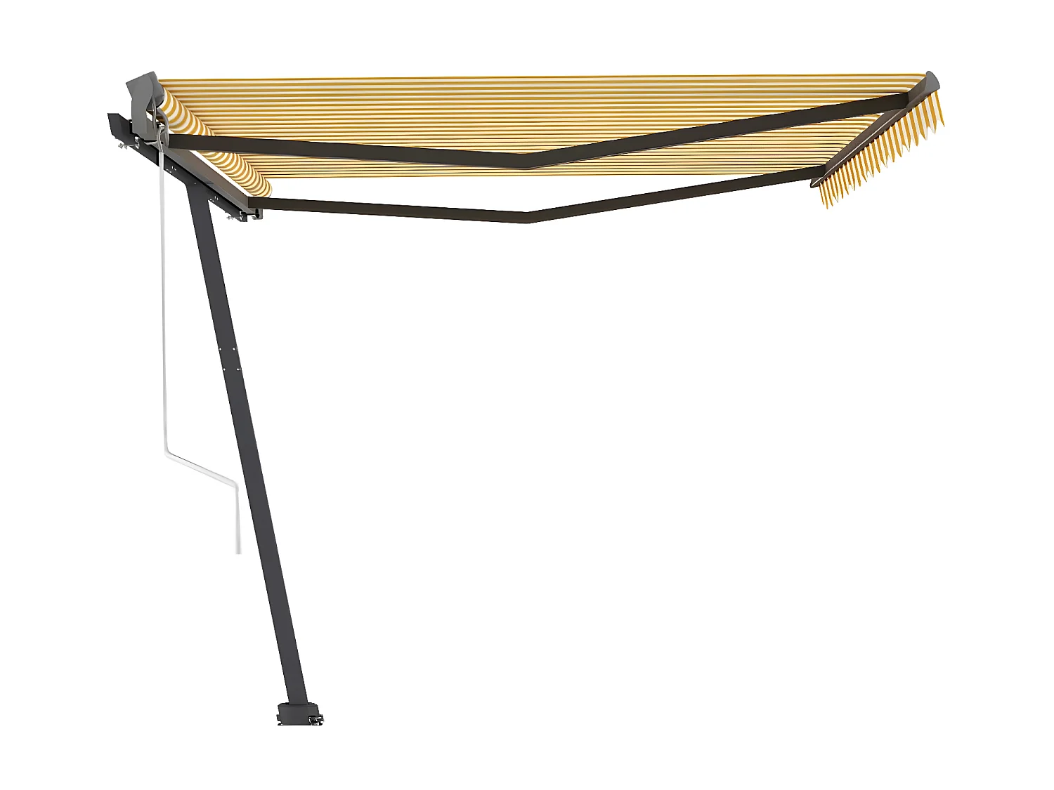 Auvent automatique sur pied 450x300 Jaune/Blanc