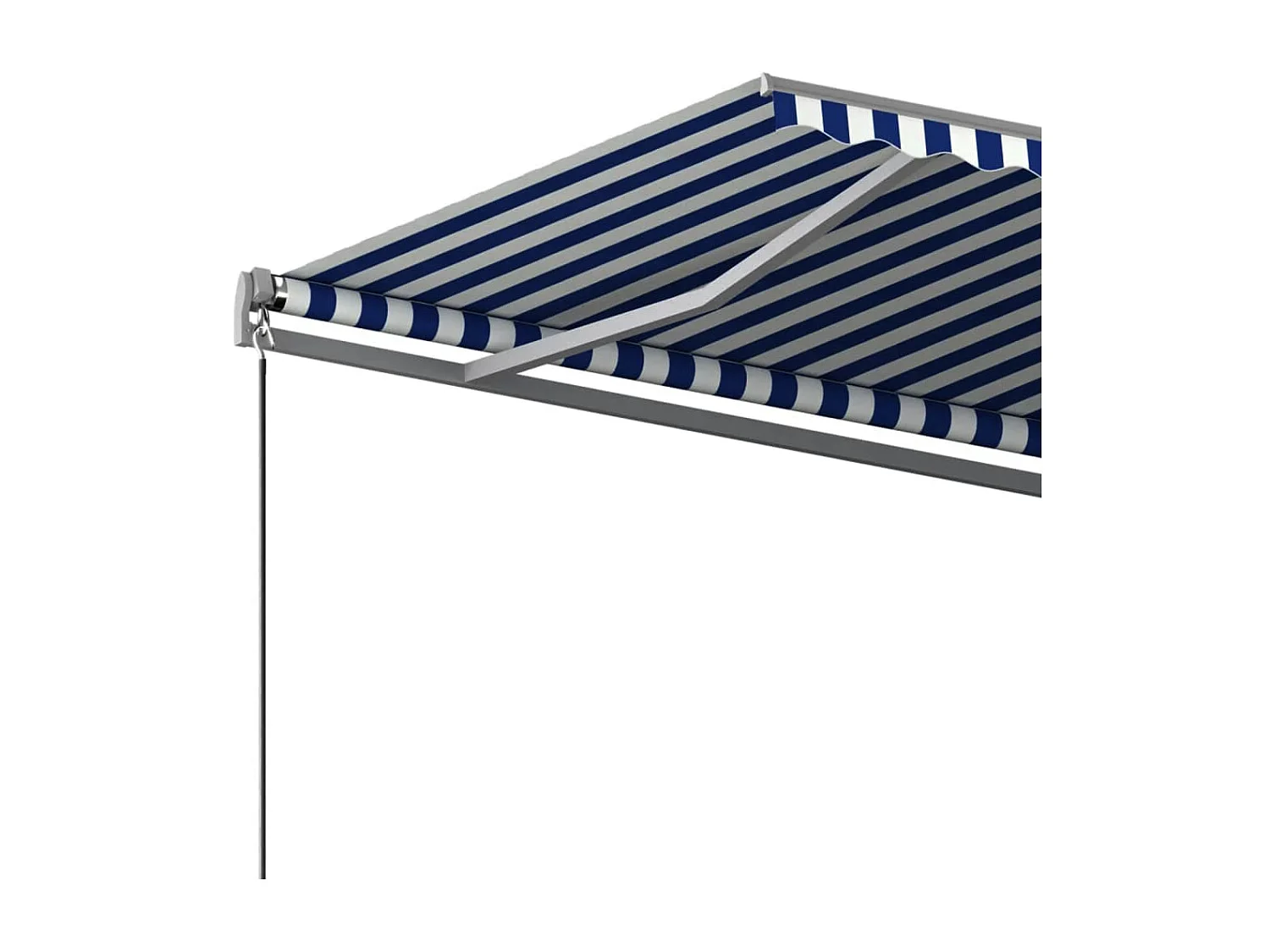 Auvent automatique sur pied 450x350 Bleu/Blanc