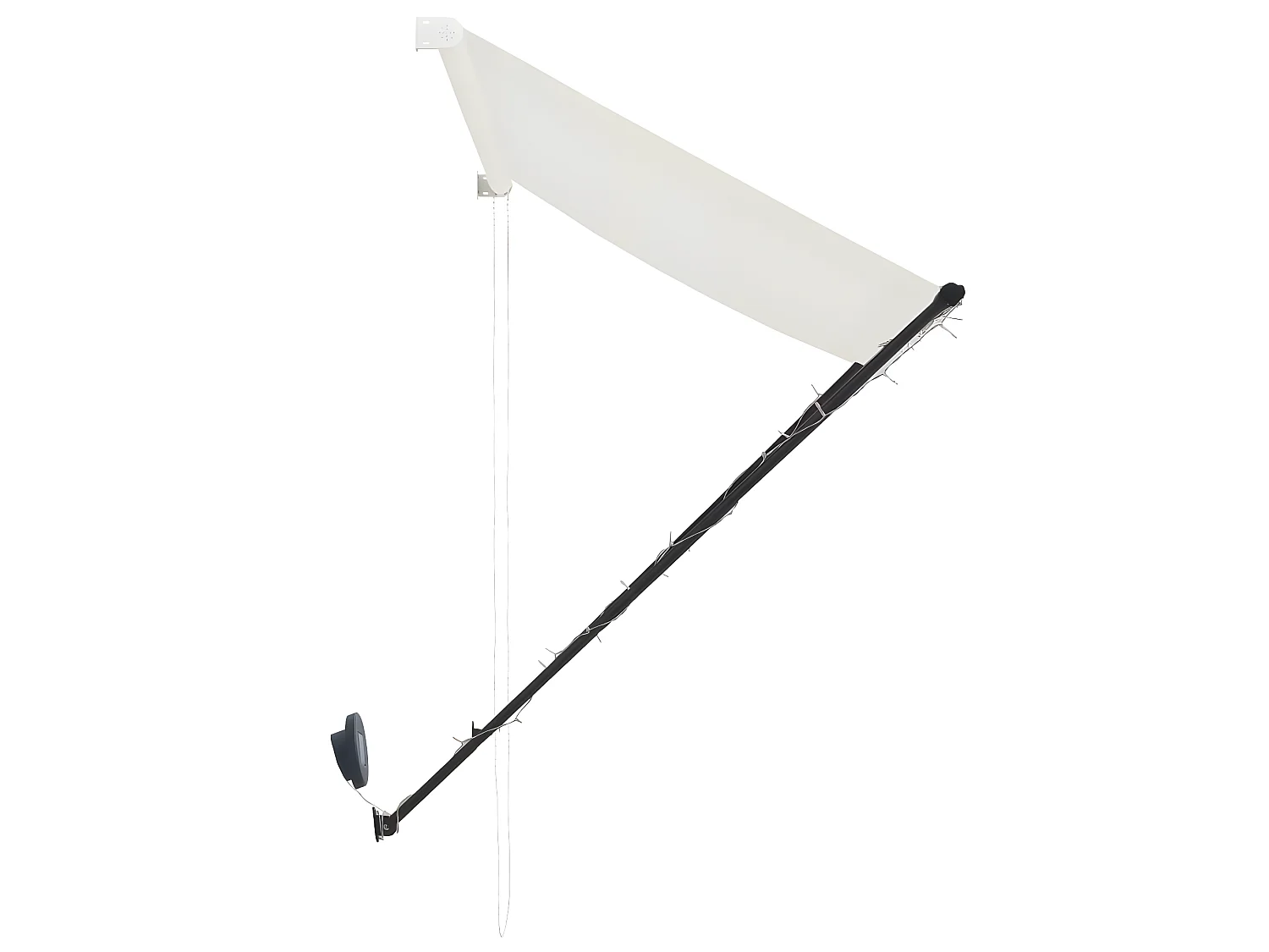 Tenda retrattile con LED 250x150 Crema