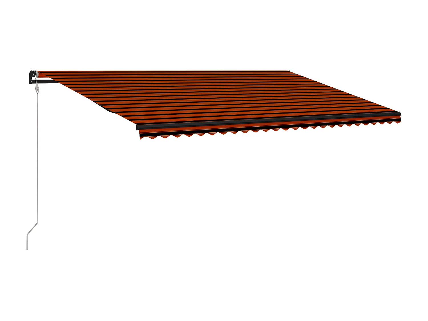 Auvent rétractable automatique 600x300 Orange etarron