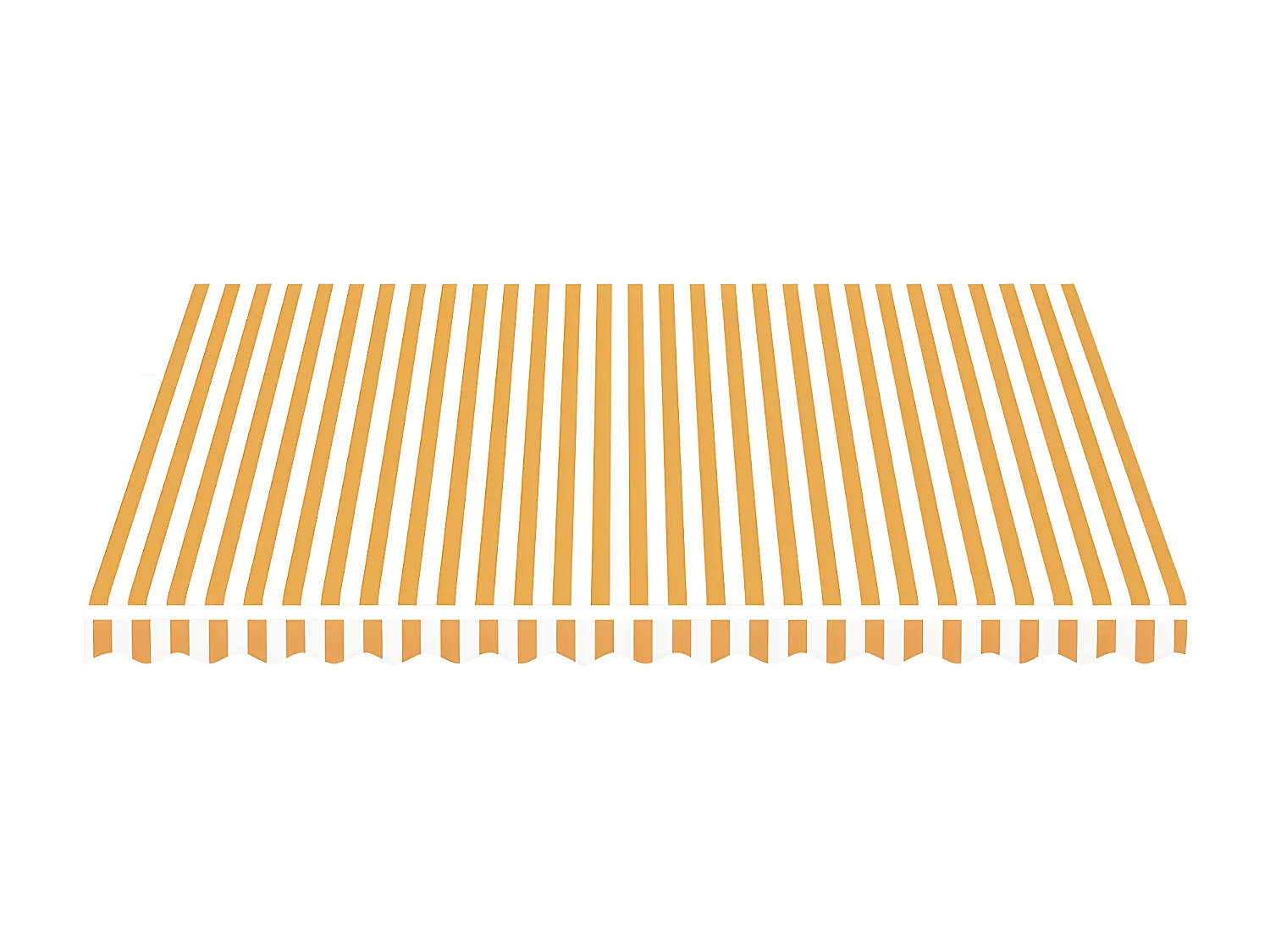 Tissu de remplacement pour auvent Jaune et blanc 4x3,5