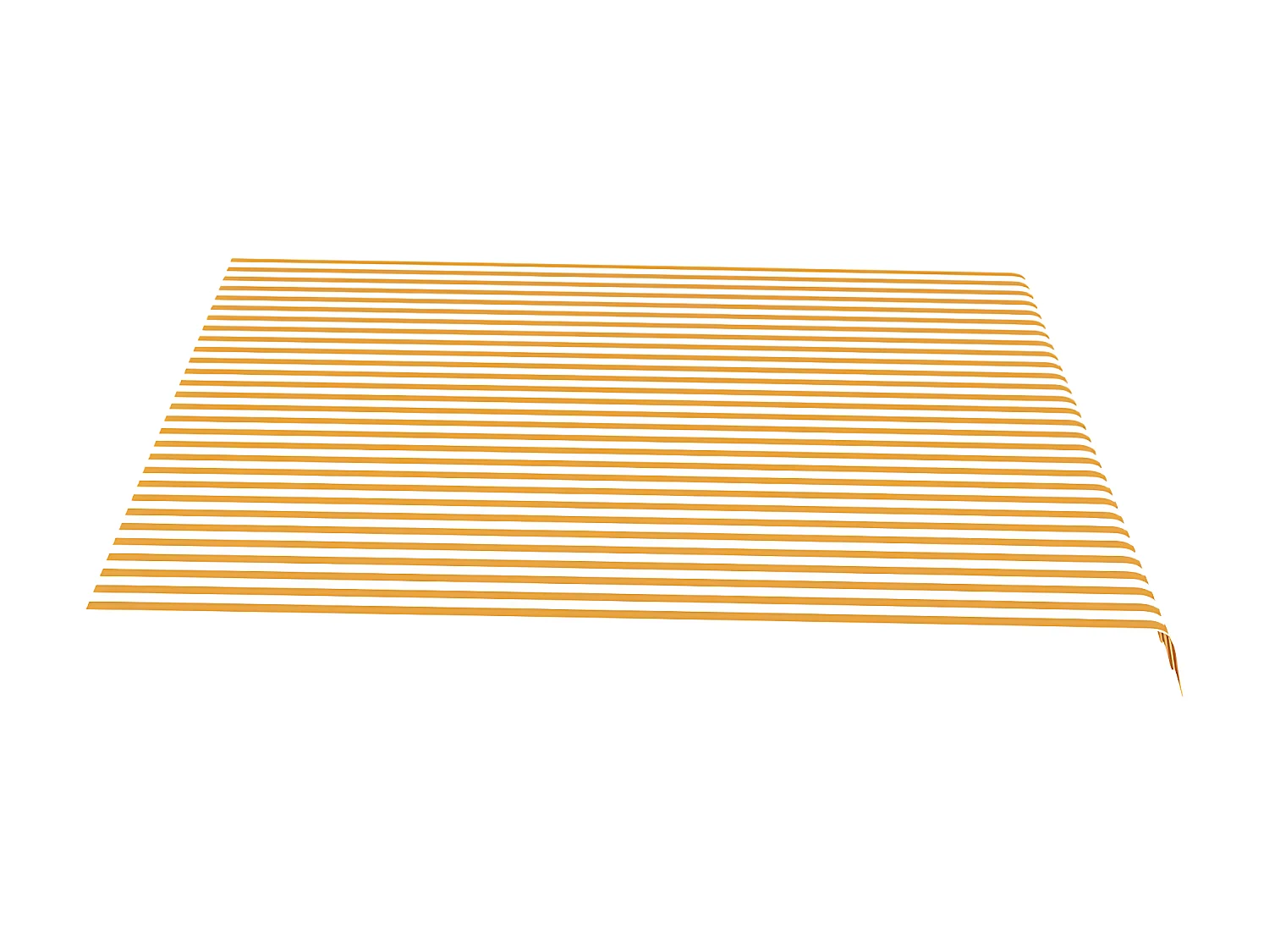 Tissu de remplacement pour auvent Jaune et blanc 4x3,5