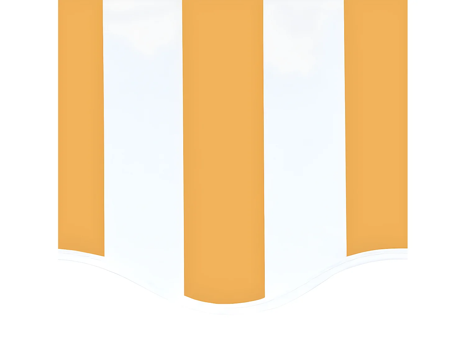 Tissu de remplacement pour auvent Jaune et blanc 4x3,5