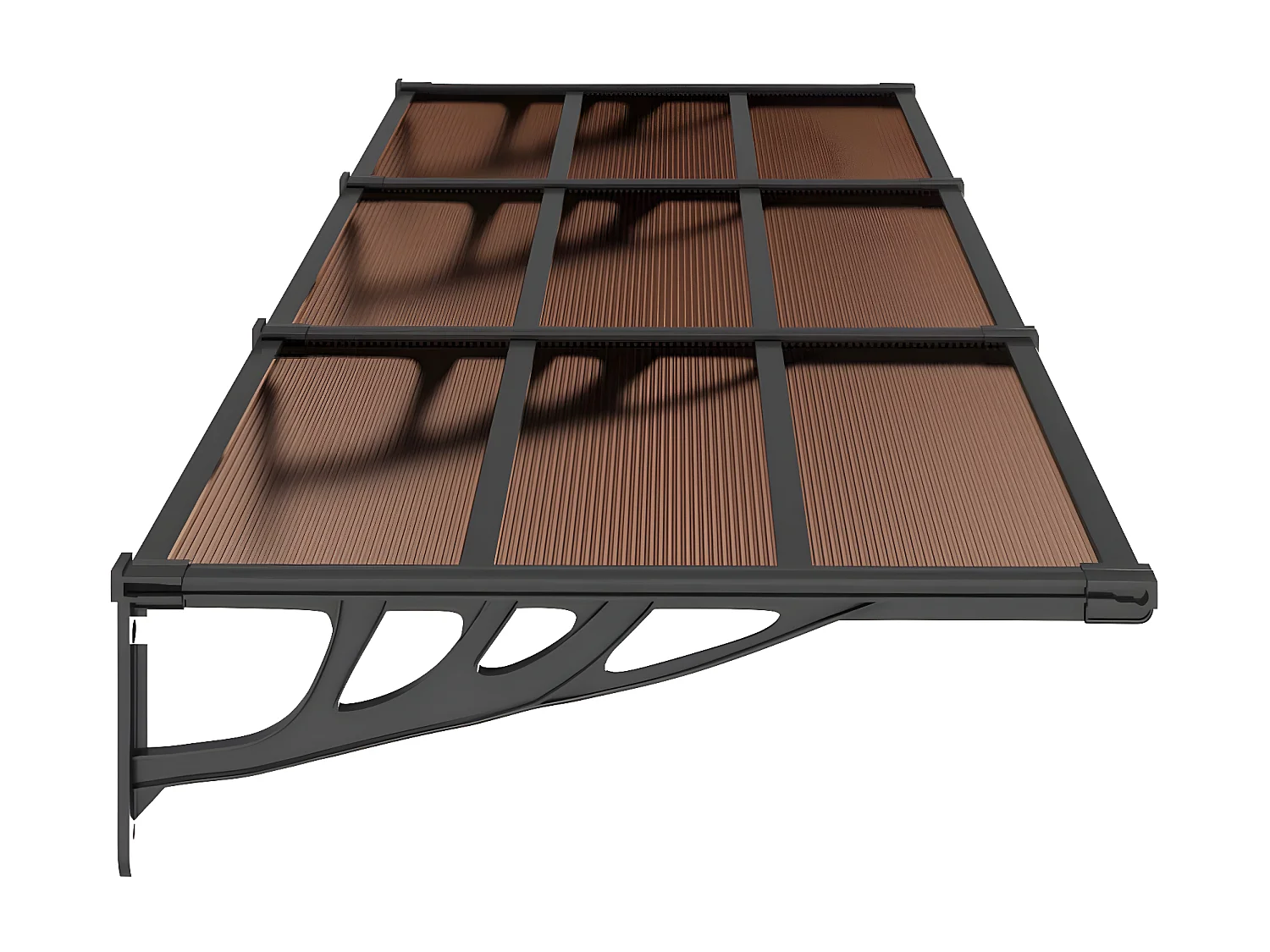 Tendalino per porta Nero 297,5x90 Policarbonato