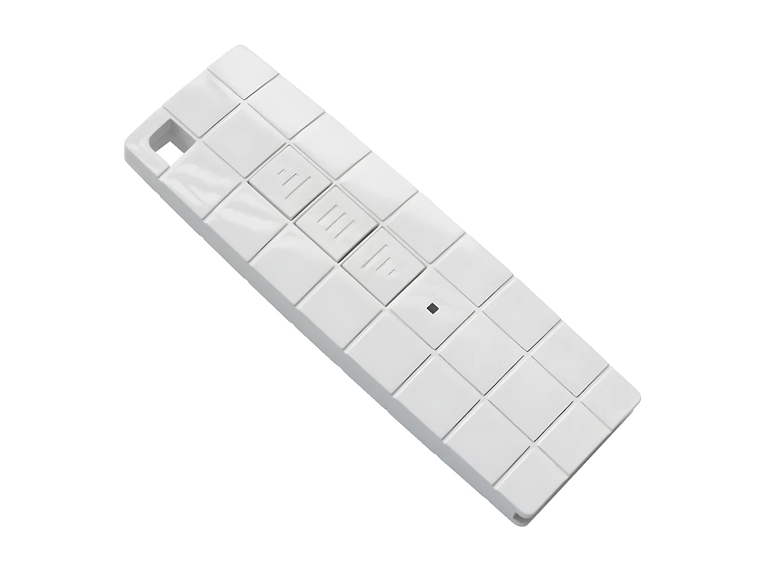 Motorisiertes Kassettenrollo 400x300 Blau und Weiß