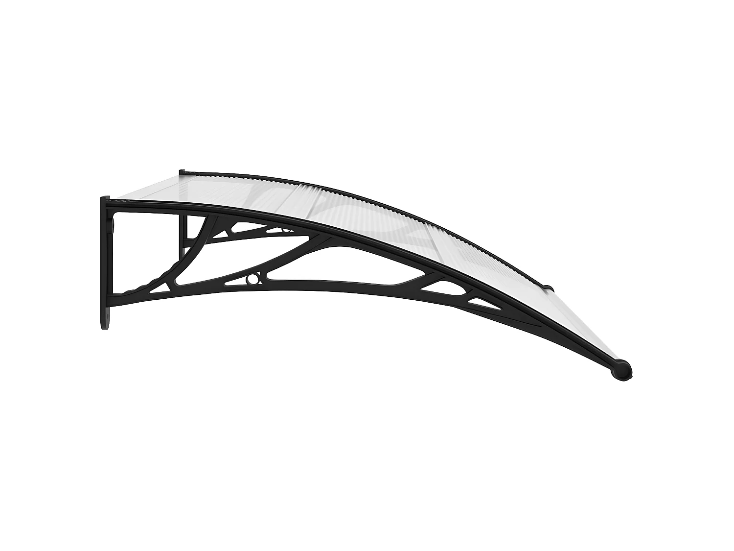 Tendalino porta Nero e trasparente 120x80 PC