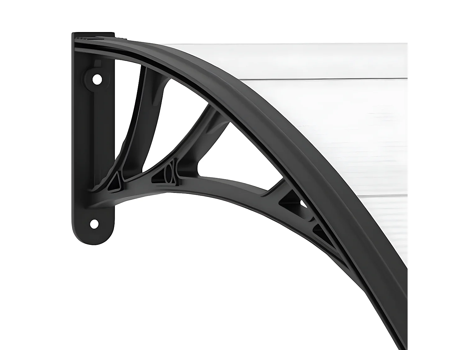 Tendalino porta Nero e trasparente 120x80 PC