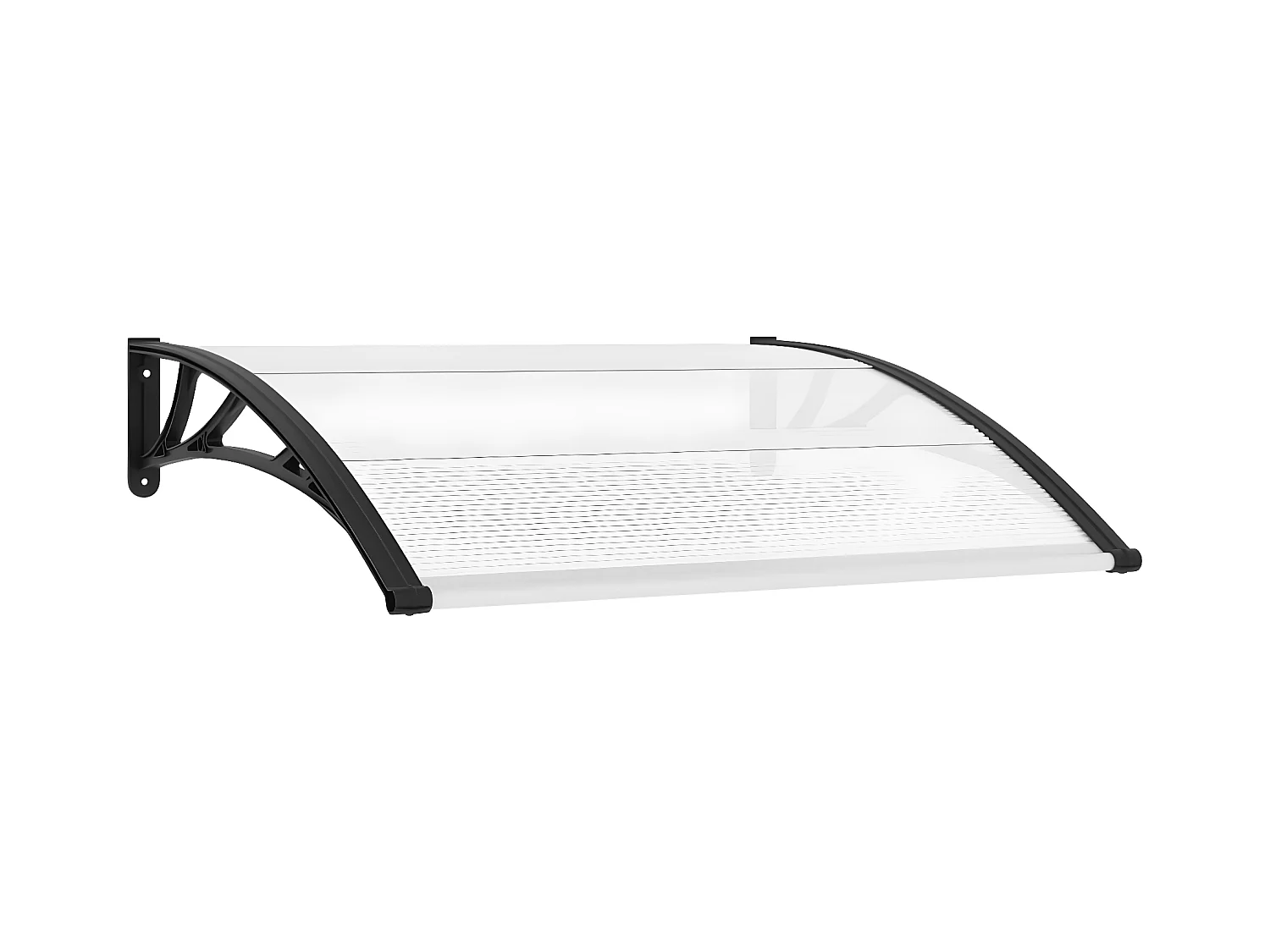 Deurluifel Zwart en transparant 120x80 PC