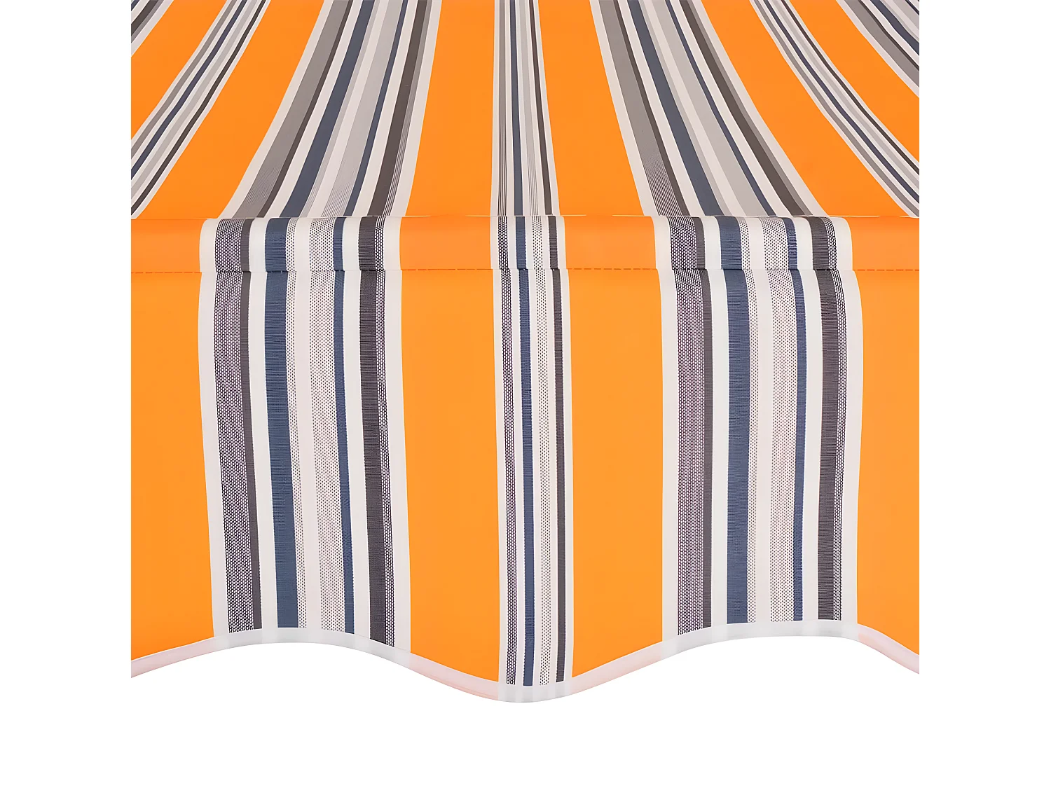 Einziehbare Markise 300 Gelbe und blaue Streifen