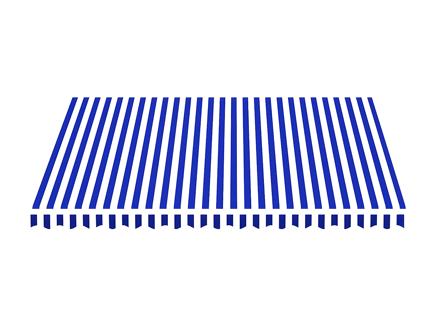 Tissu de remplacement pour auvent Bleu et blanc 4x3,5