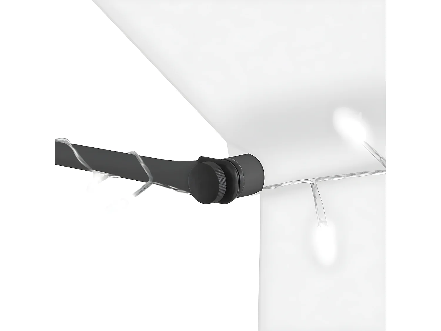 Toldo retrátil com LED 200 Creme