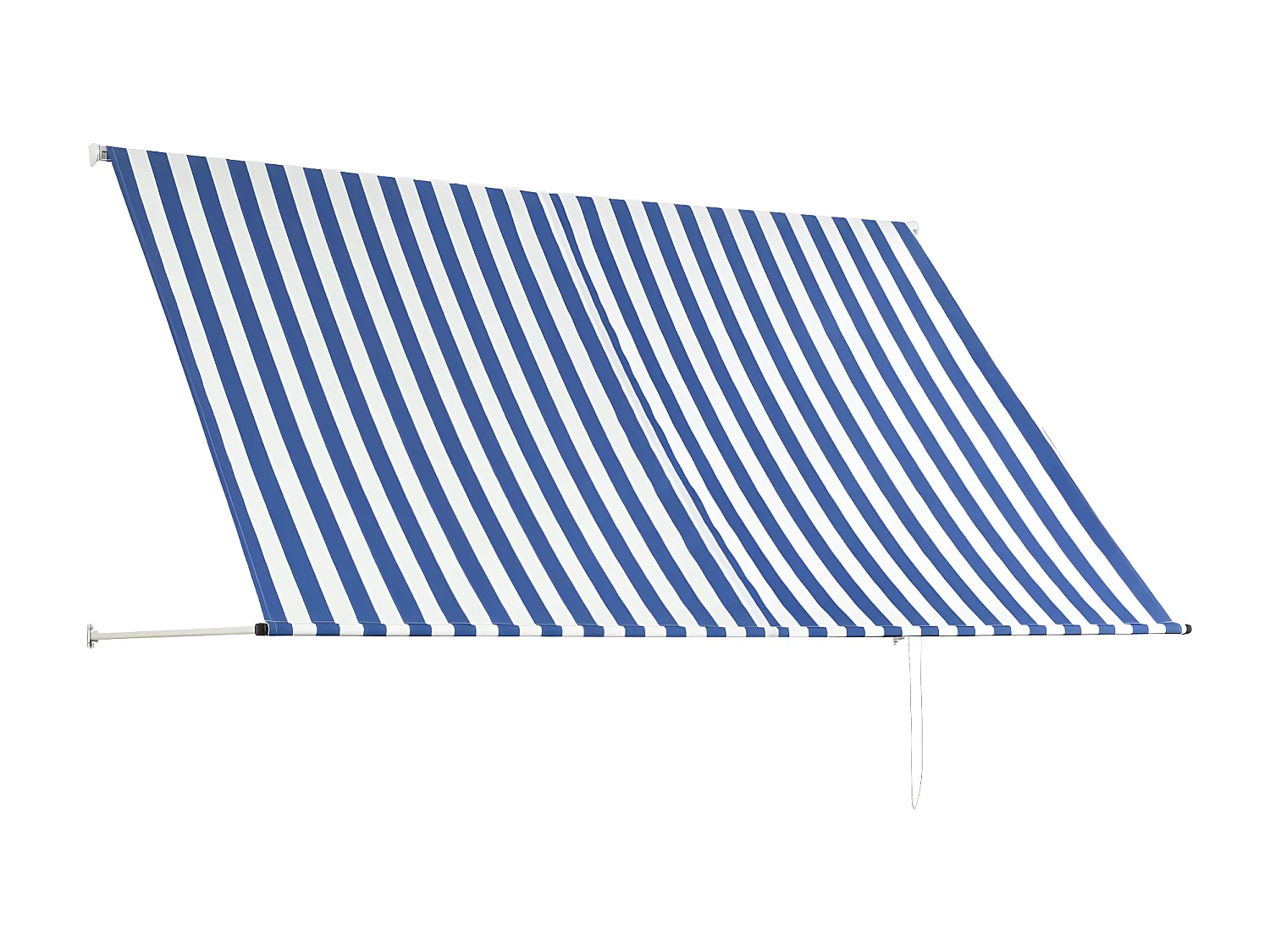 Auvent rétractable 250x150 Bleu et blanc