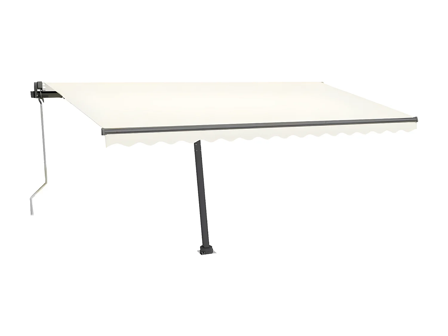 Auvent automatique sur pied 400x350 Crème