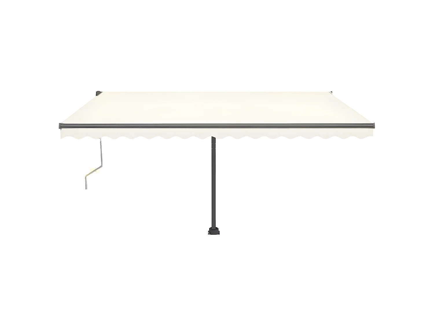 Auvent automatique sur pied 400x350 Crème