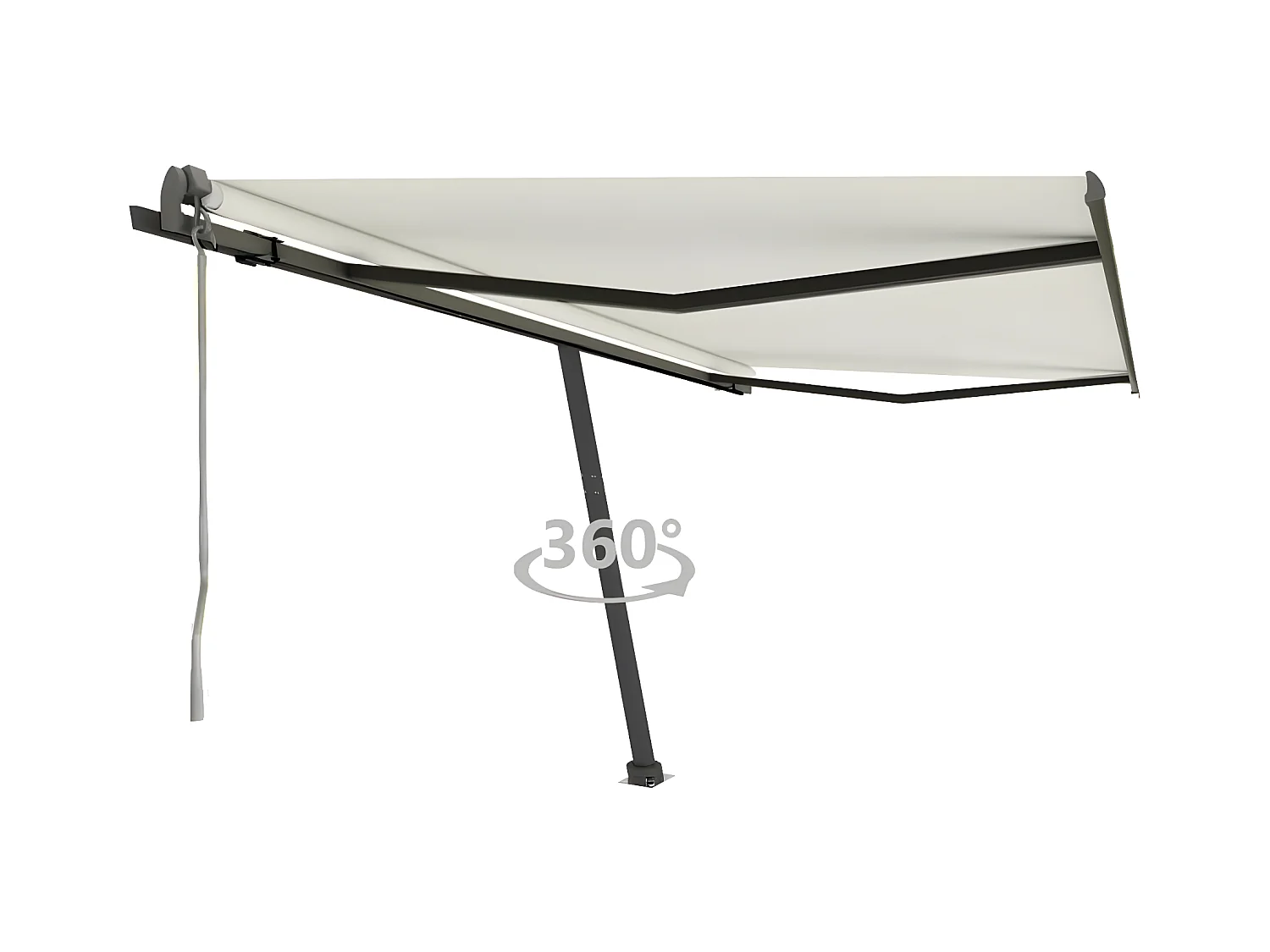 Auvent automatique sur pied 400x350 Crème