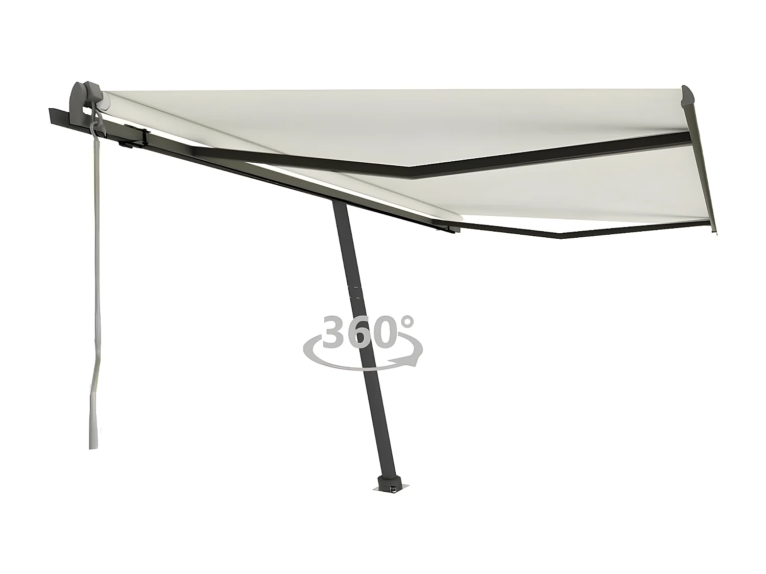 Auvent automatique sur pied 400x350 Crème