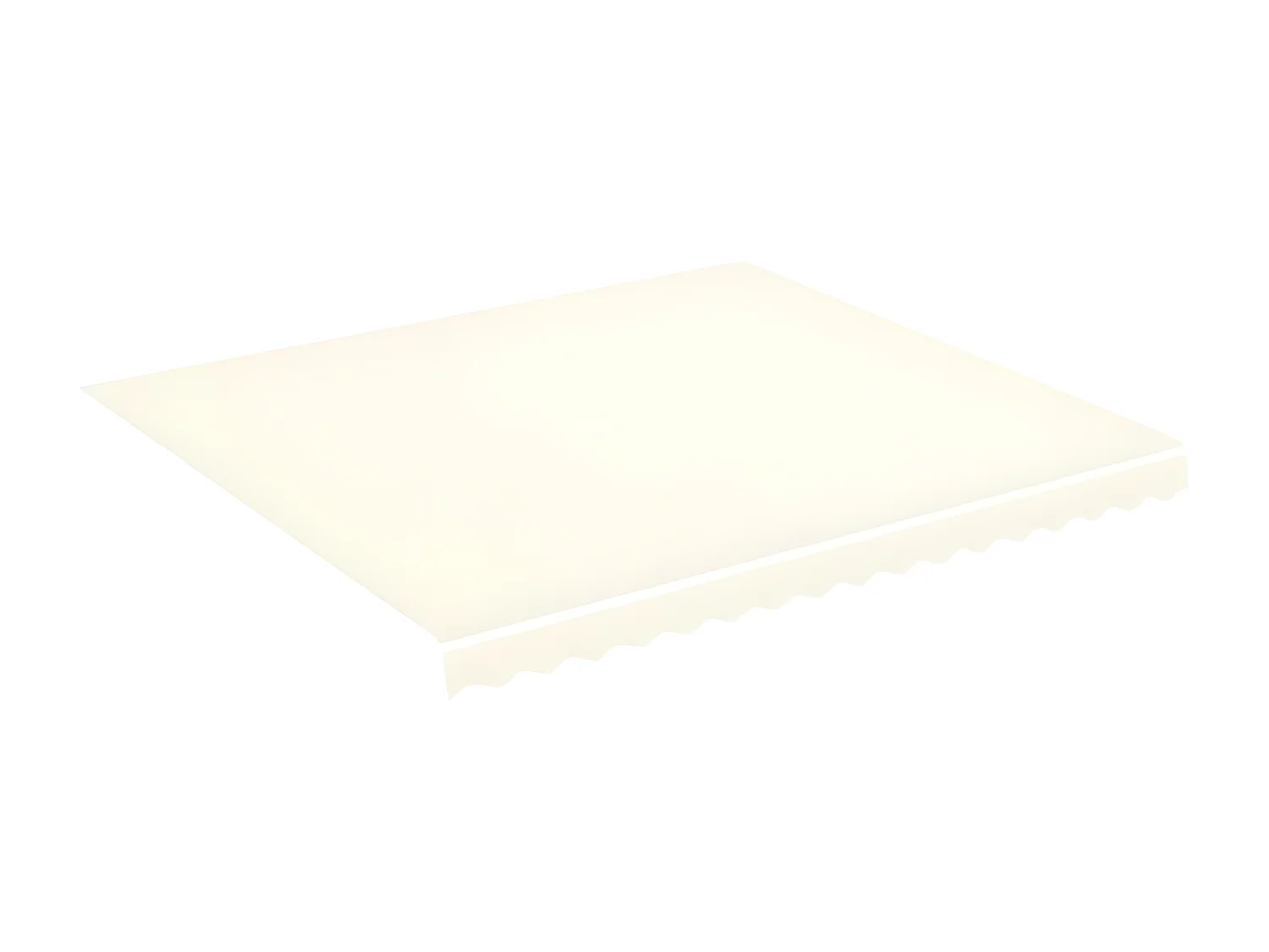 Tissu de remplacement pour auvent Crème 4x3,5
