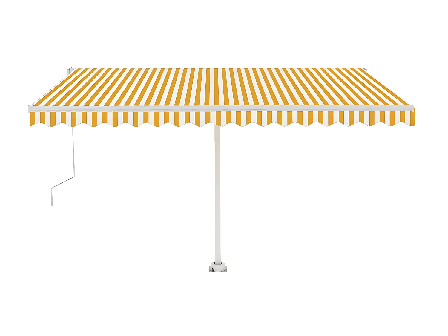 Sensor de vento para toldo automático LED 450x350cm Amarelo e branco