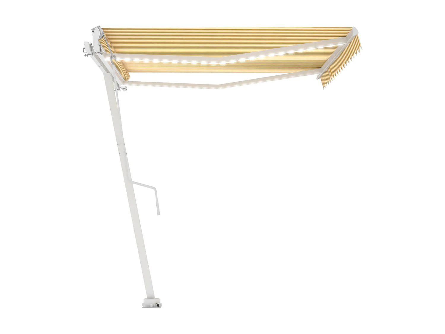 Sensor de vento para toldo automático LED 450x350cm Amarelo e branco