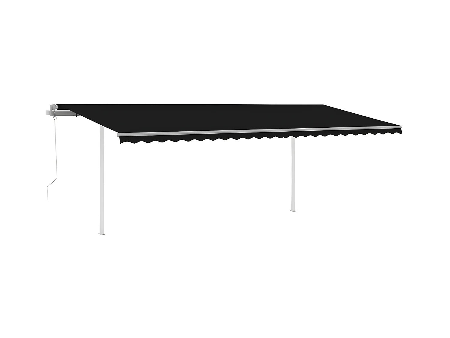 Automatisch zonnescherm en windsensor en LED 6x3,5 Antraciet